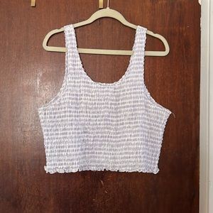 Wray stretch gingham crop top